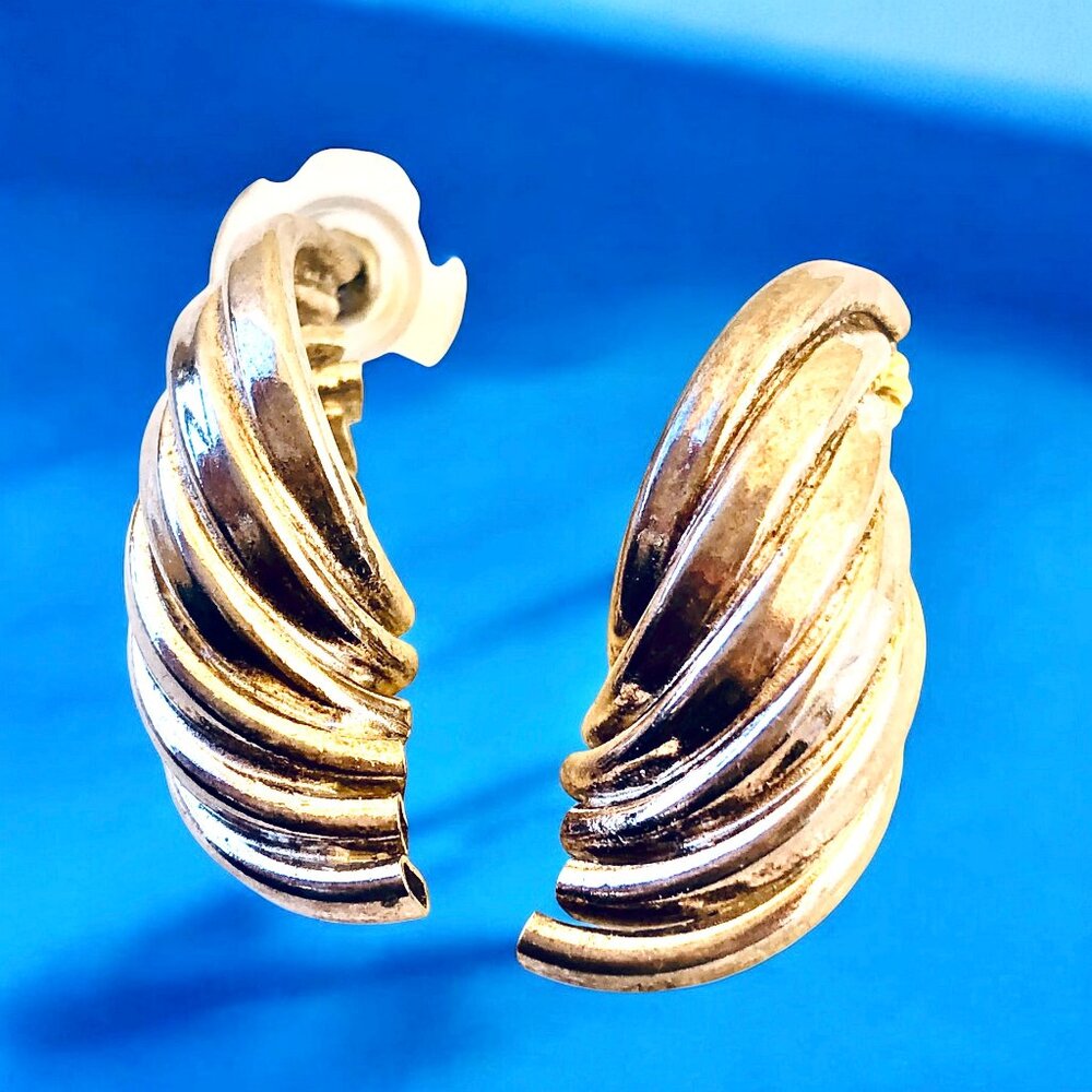 Vintage Silver Earrings Posts for Pierced Ears